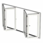 پنجره دوجداره UPVC آکاردئونی