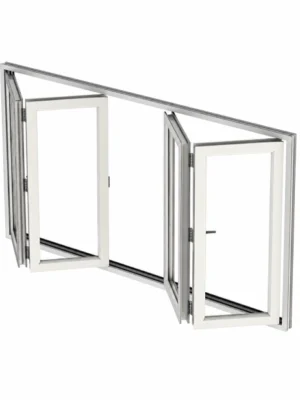 پنجره دوجداره UPVC آکاردئونی