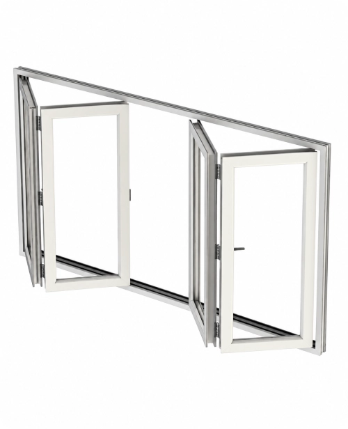 پنجره دوجداره UPVC آکاردئونی