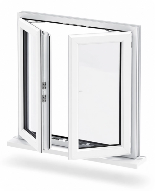 پنجره دوجداره UPVC فرانسوی