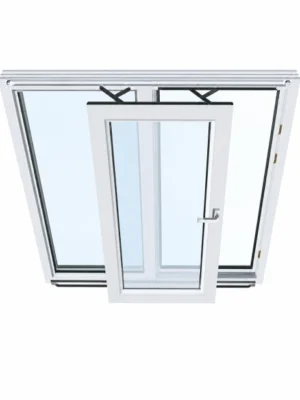 پنجره دوجداره فولکس واگنی upvc
